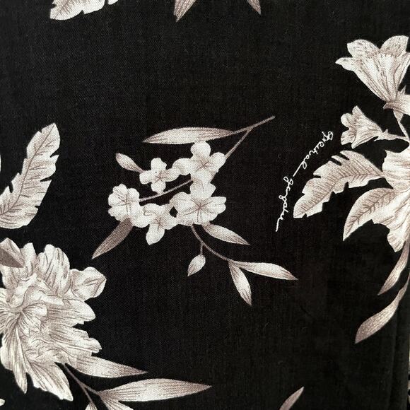 Spiritual Gangster Black Floral Robe O/S Layer Cardigan Cover Up Shawl Kimono - Picture 4 of 9